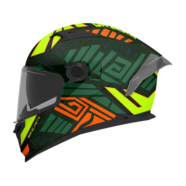 MT Helmets MT Braker SV Zebra C6 Matt Black Green